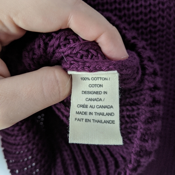 Pure Hand Knit Chunky Lace Up Oversized Sweater - Picture 5 of 7